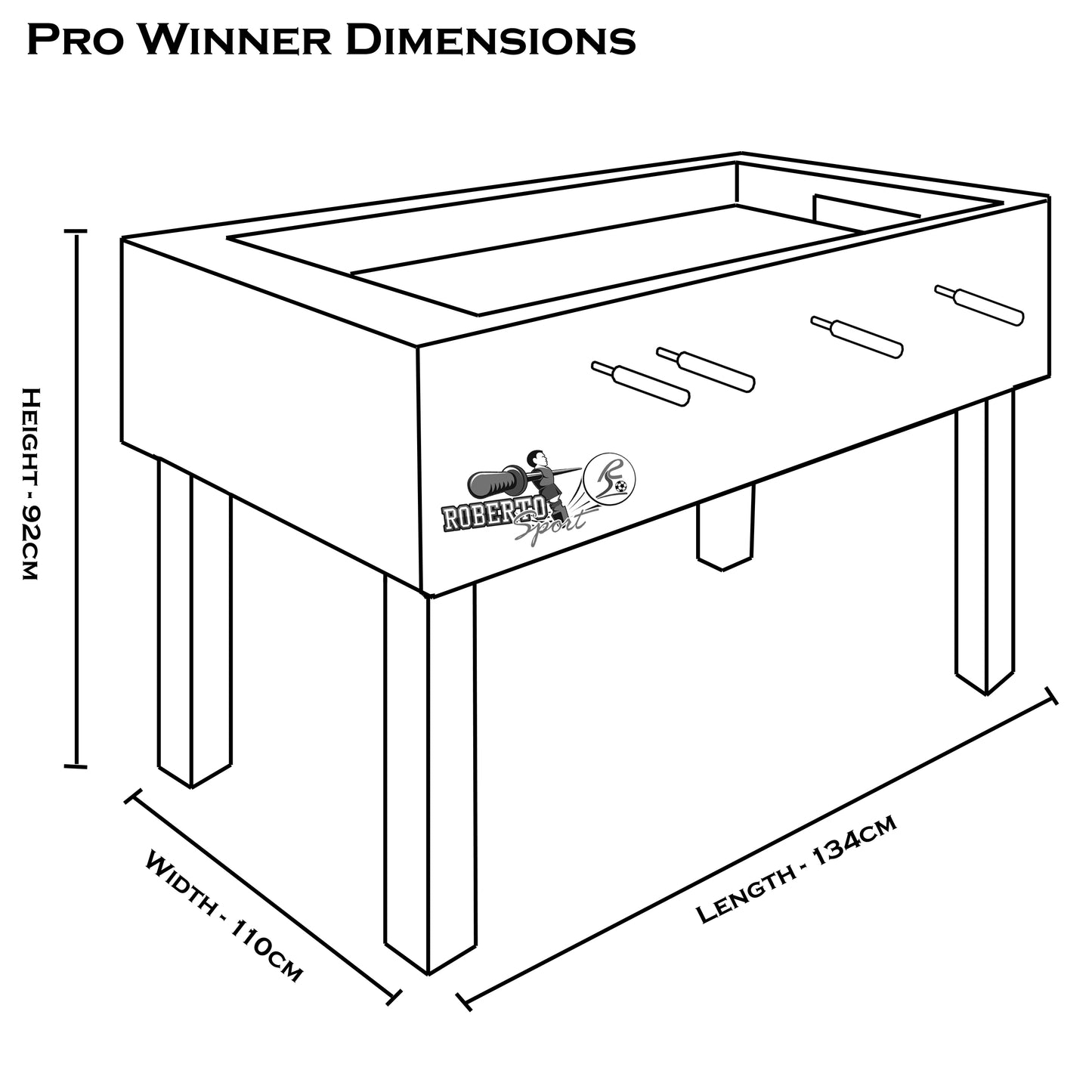 Roberto Sport Pro Winner Football Table