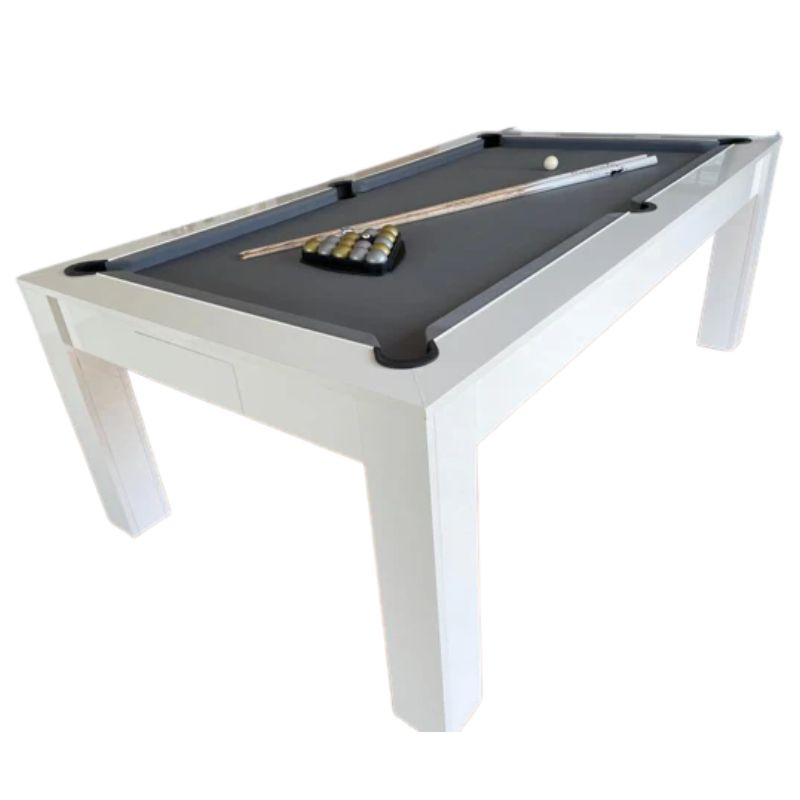 Superpool Revolution American Pool Dining Table Gloss White 7ft - Excel Leisure Games