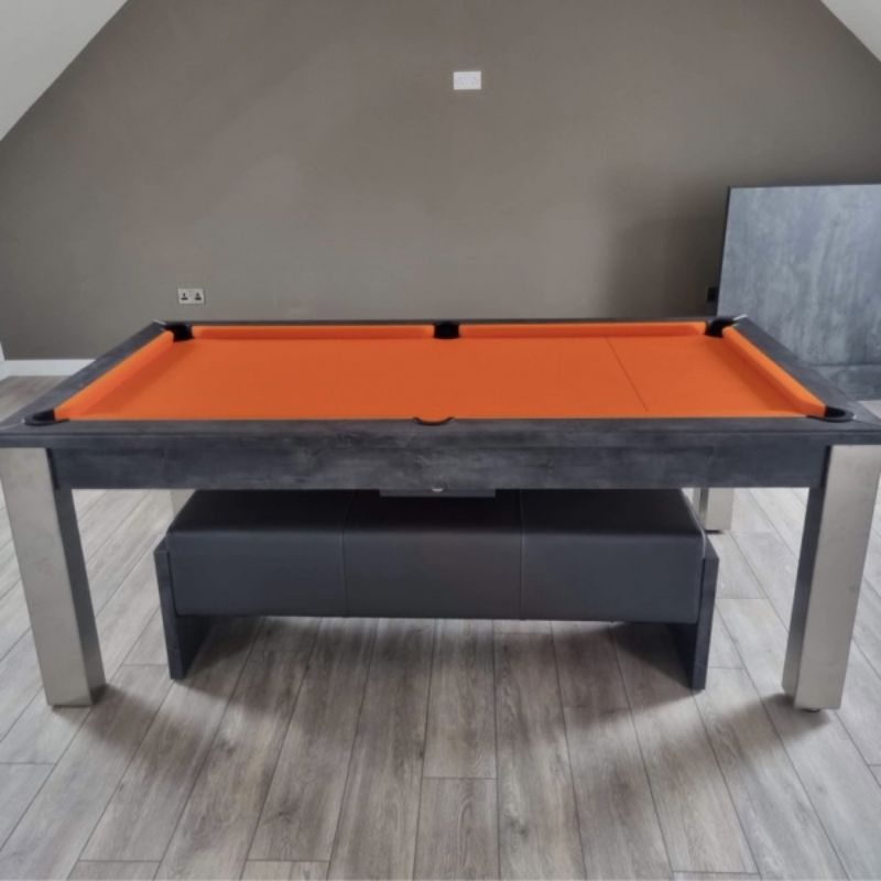 FMF Elixir Slate Pool Dining Table Anthracite - Excel Leisure Games