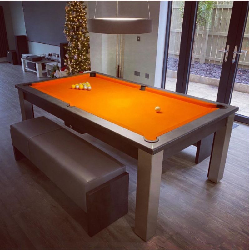 FMF Elixir Slate Pool Dining Table Anthracite - Excel Leisure Games