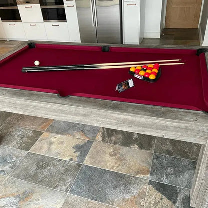 Superpool Rosetta Pool Dining Table Grey Pine - Excel Leisure Games