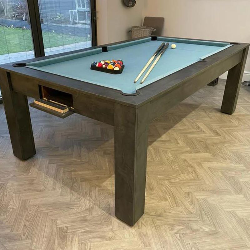 Superpool Rosetta Pool Dining Table Monaco Grey - Excel Leisure Games