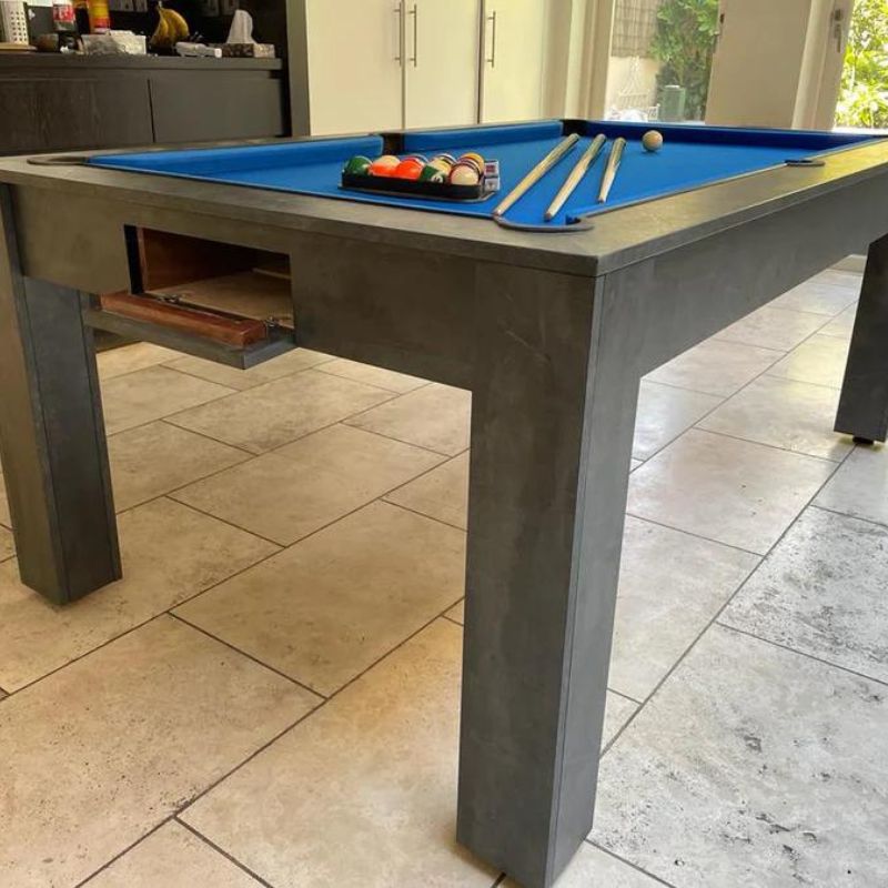 Superpool Rosetta Pool Dining Table Monaco Grey - Excel Leisure Games