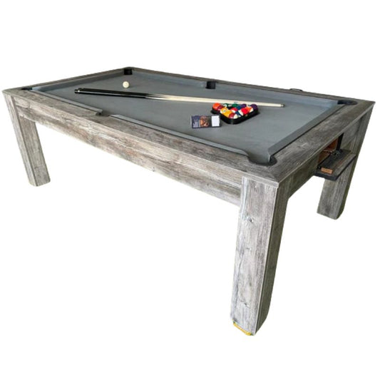 Superpool Rosetta Pool Dining Table Grey Pine - Excel Leisure Games