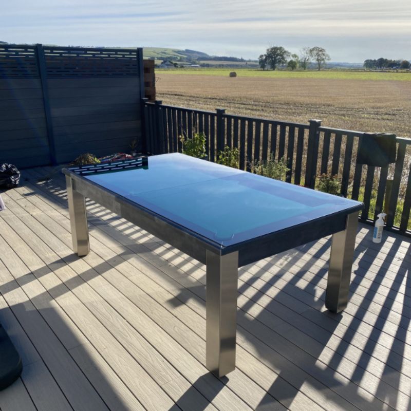 FMF Elixir Outdoor Slate Pool Dining Table - Excel Leisure Games