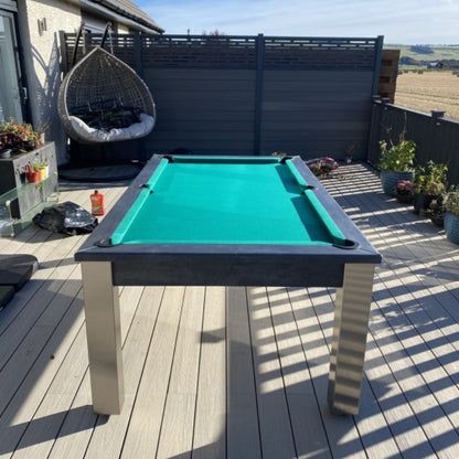 FMF Elixir Outdoor Slate Pool Dining Table - Excel Leisure Games