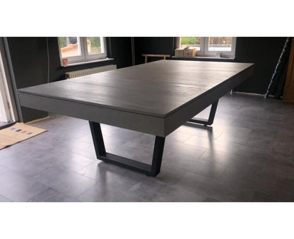 Buffalo Harlem American Pool Dining Table Grey Ash