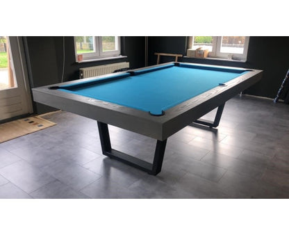 Buffalo Harlem American Pool Dining Table Grey Ash