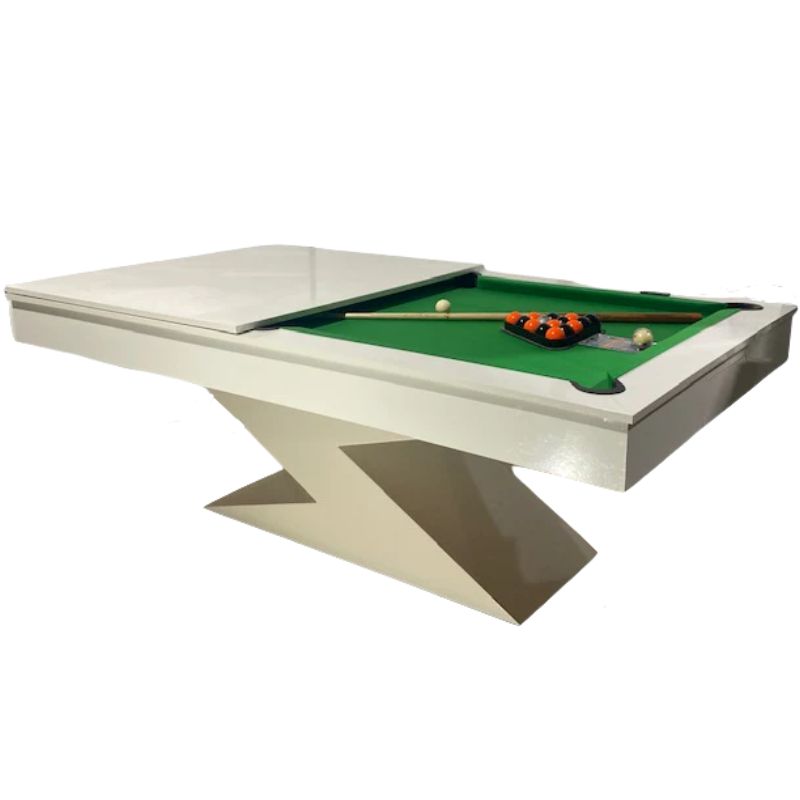 Superpool Lightning Pool Dining Table Gloss White 7ft - Excel Leisure Games