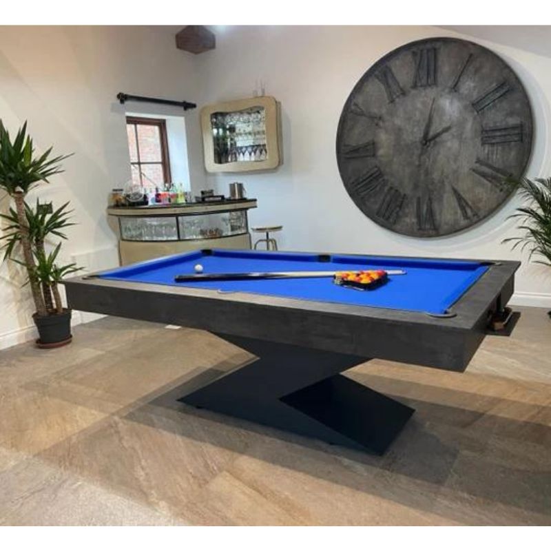 Superpool Lightning Pool Dining Table Monaco Grey 7ft - Excel Leisure Games