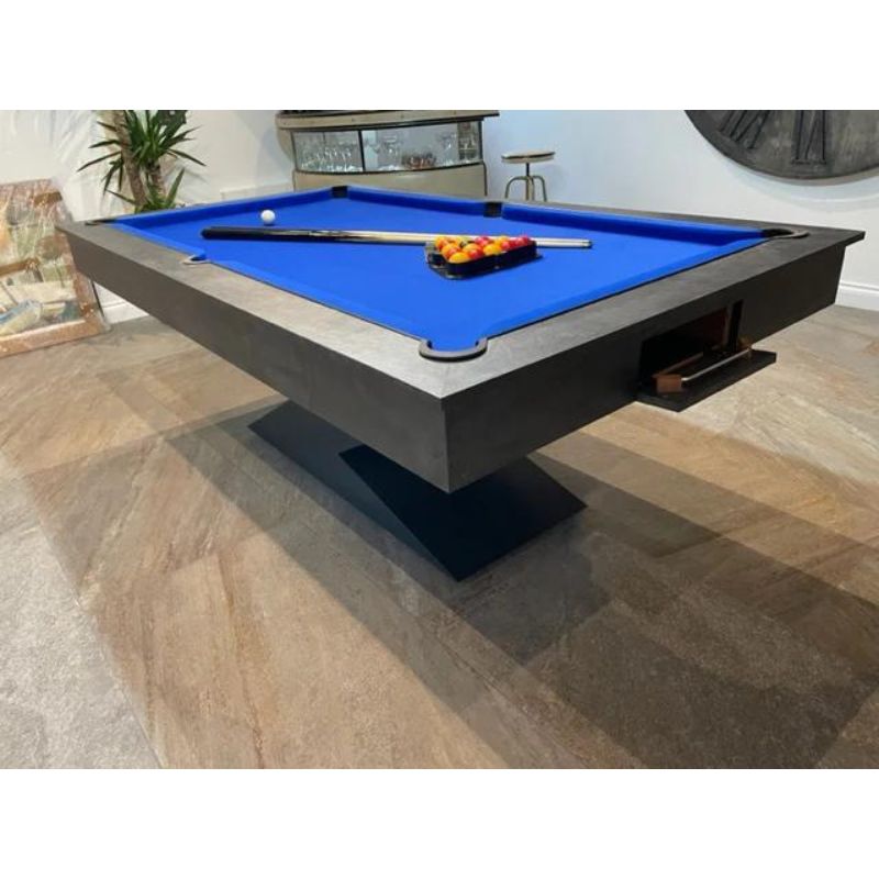 Superpool Lightning Pool Dining Table Monaco Grey 7ft - Excel Leisure Games