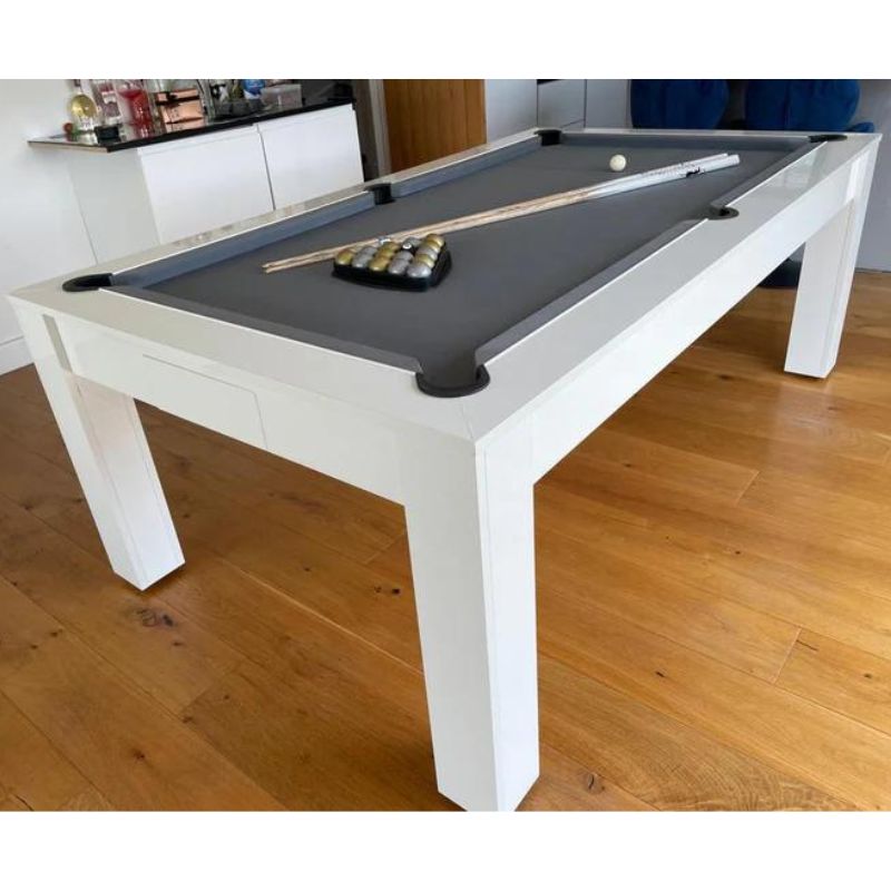 Superpool Rosetta Pool Dining Table Gloss White - Excel Leisure Games