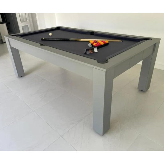 Superpool Rosetta Pool Dining Table Gloss Grey - Excel Leisure Games