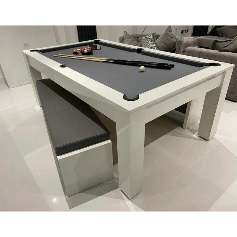 Superpool Rosetta Pool Dining Table Gloss White - Excel Leisure Games